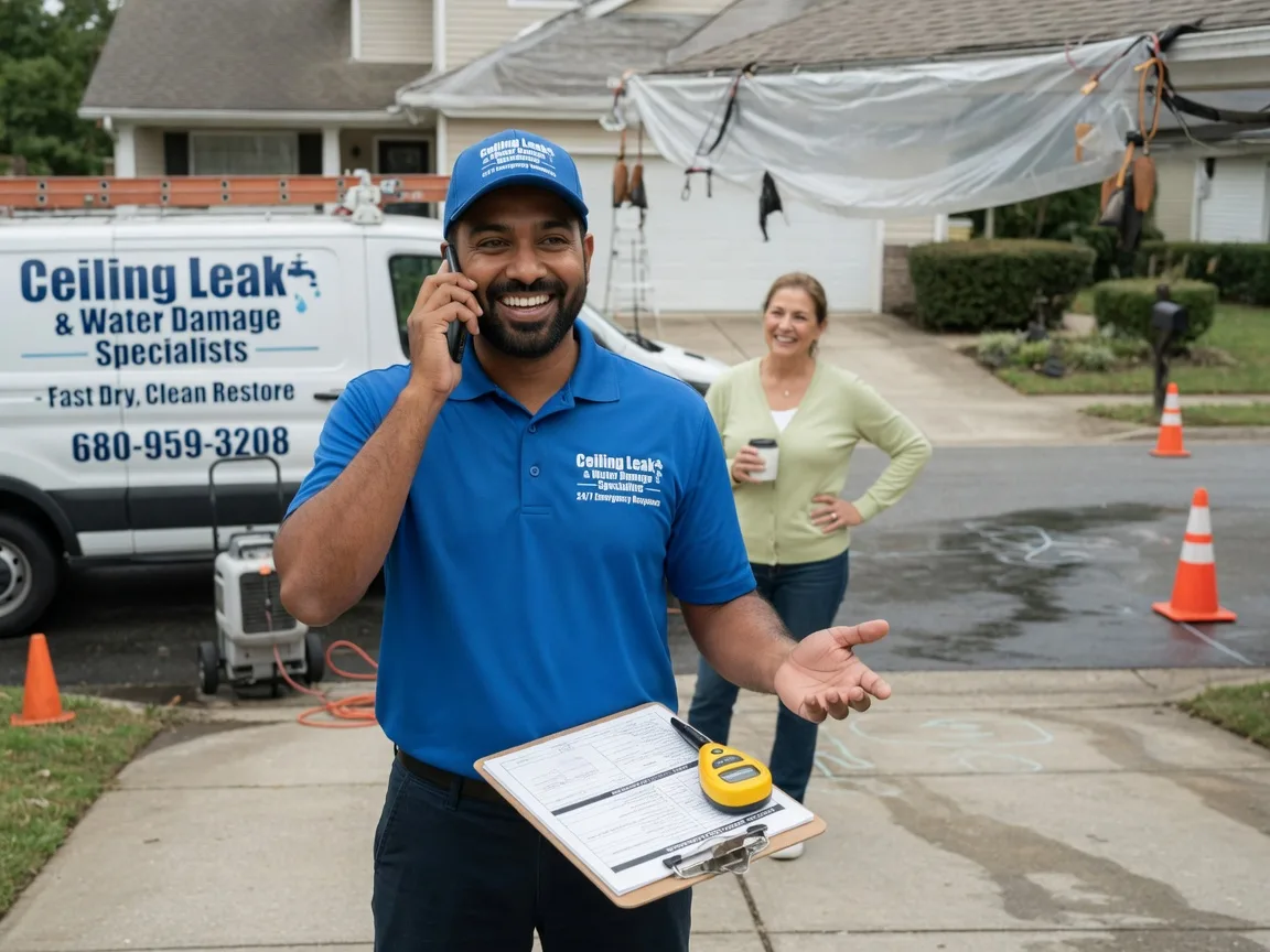 Ceiling Leak Cleanup Holdenville, OK FAQs
